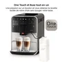 Melitta Barista T Smart - Machine à café automatique avec broyeur connectée, argent, sans réservoir à lait, 18 boissons, double réservoir à grains, Quiet Mark