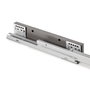 Emuca Rack avec glissières à extension totale et à fermeture douce pour accessoires d'armoire Quartz, 1012-1038mm, Aluminium et plastique, Titane