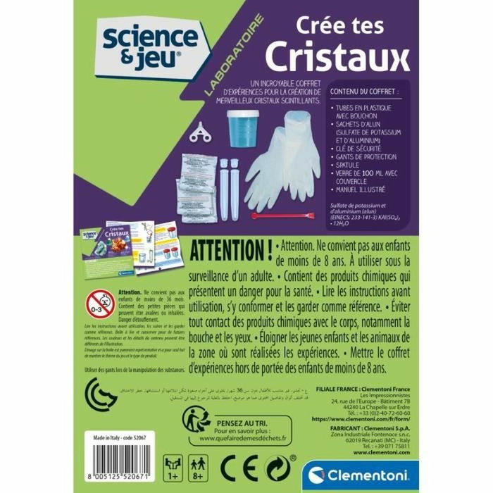 Clementoni Creates Crystals Fluorescent Clementoni Creates Crystals Fluorescent