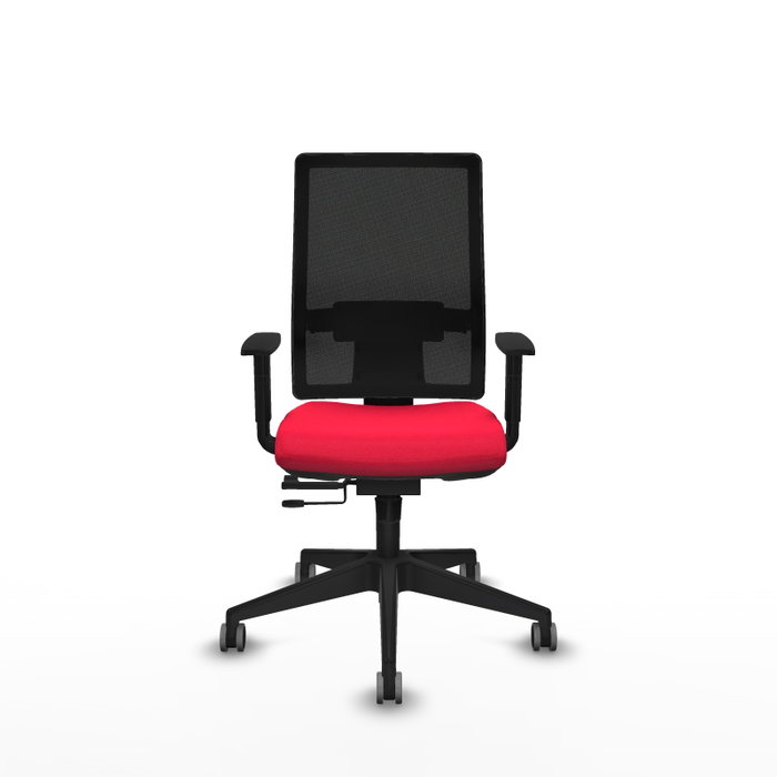 Piqueras y Crespo Chaise de Bureau Horna, Rouge et Noir