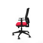 Piqueras y Crespo Chaise de Bureau Horna, Rouge et Noir