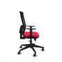 Piqueras y Crespo Chaise de Bureau Horna, Rouge et Noir