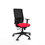 Piqueras y Crespo Chaise de Bureau Horna, Rouge et Noir