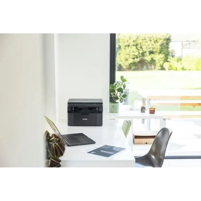 Brother DCP-L1640W - Imprimante multifonction laser monochrome 3 en 1 - WiFi et WiFi Direct - Impression jusqu'à 20 ppm en A4