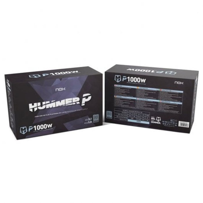 Bloc d’Alimentation Nox-Xtreme NXHUMMERP1000W ATX 1000 W 80 PLUS Platinum