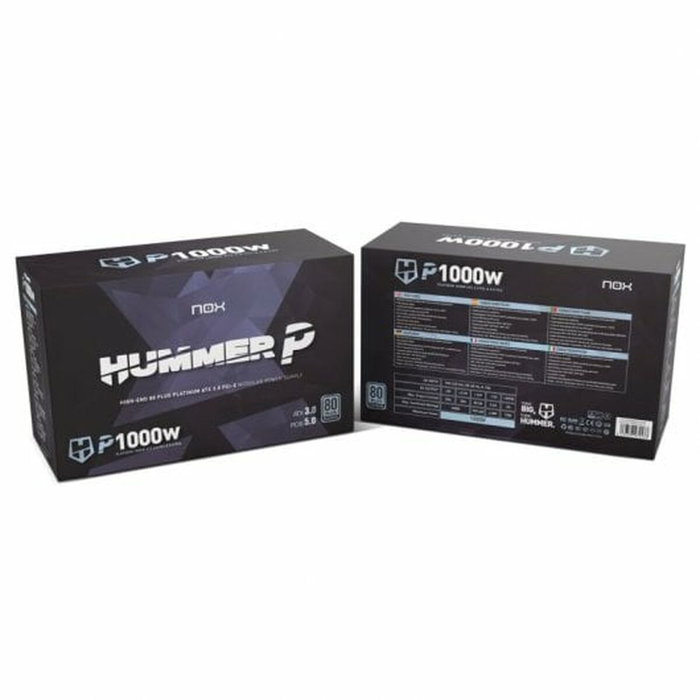 Bloc d’Alimentation Nox-Xtreme NXHUMMERP1000W ATX 1000 W 80 PLUS Platinum