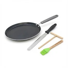 Elo Set crêpière Ducato Ø 26 cm et 3 ustensiles Noir