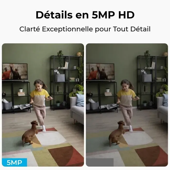 Reolink E330 - Caméra intérieure de sécurité 5MP (2880x1616), blanc, vision nocturne infrarouge 12 m, audio bidirectionnel, compatibilité Google Assistant et Cloud Reolink E330 - Caméra intérieure de sécurité 5MP (2880x1616), blanc, vision nocturne infrarouge 12 m, audio bidirectionnel, compatibilité Google Assistant et Cloud