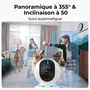 Reolink E330 - Caméra intérieure de sécurité 5MP (2880x1616), blanc, vision nocturne infrarouge 12 m, audio bidirectionnel, compatibilité Google Assistant et Cloud