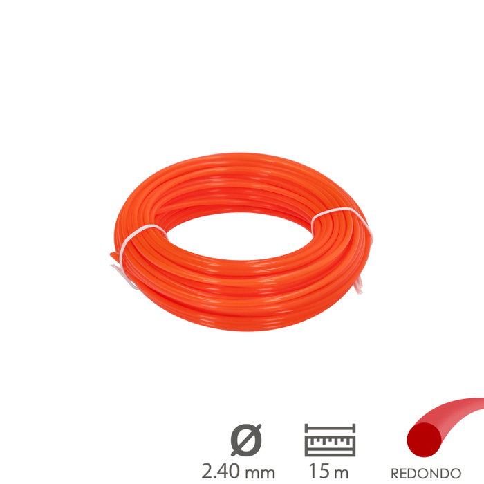 WOLFPACK LINEA PROFESIONAL Fil Nylon Rond 2,4mm (Rouleau 15m) WOLFPACK LINEA PROFESIONAL Fil Nylon Rond 2,4mm (Rouleau 15m)