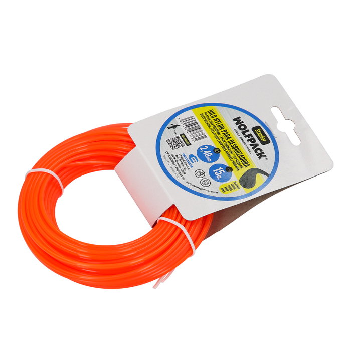 WOLFPACK LINEA PROFESIONAL Fil Nylon Rond 2,4mm (Rouleau 15m) WOLFPACK LINEA PROFESIONAL Fil Nylon Rond 2,4mm (Rouleau 15m)