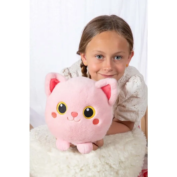 Gipsy Toys Peluche Moko Maru Kitty - Rose - 20 cm Gipsy Toys Peluche Moko Maru Kitty - Rose - 20 cm
