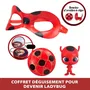Bandai Miraculous Ladybug - Déguisement Complet avec Masque, Boucles d'Oreilles Tikki, Yoyo Miroir et Figurine Kwami - Set de Transformation Enfant