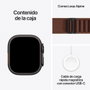 Apple Watch Ultra 4 GPS + Cellular 49mm Black Titanium Case avec Alpine Loop bordeaux M