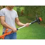 Black + Decker ST1823 Coupe-bordure électrique sans fil 18 V, 25 cm de coupe, tête pivotante à 180°, avec batterie Li-ion 1,5 Ah