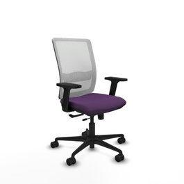 PIQUERAS Y CRESPO Chaise Haches Synchrone/Traslack Pourpre et Blanc