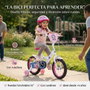 Huffy Bicyclette pour Enfants Minnie 14" avec Roues Stabilisatrices - Vélo Fille 4 à 6 Ans - Modèle Espagnol