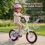 Huffy Bicyclette pour Enfants Minnie 14" avec Roues Stabilisatrices - Vélo Fille 4 à 6 Ans - Modèle Espagnol