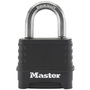 Master Lock Cadenas à combinaison Excell M178EURD Zinc Noir 57 mm