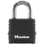 Master Lock Cadenas à combinaison Excell Zinc 57 mm Noir M178EURD - Cadenas à coffre en acier
