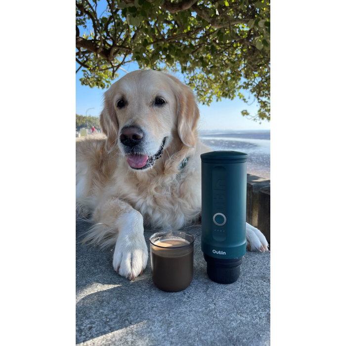 Outin Cafetière Portable OUTINTEAL Turquoise Acier inoxydable 80 ml