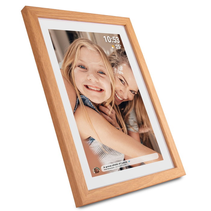 Denver Frameo PFF-1040LW Cadre Photo Numérique 25,4cm 16GB Bois Clair