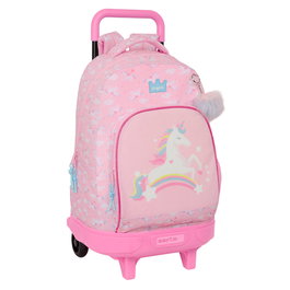 Cartable à roulettes Glow Lab Rose 33 x 45 x 22 cm