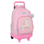 Cartable à roulettes Glow Lab Rose 33 x 45 x 22 cm