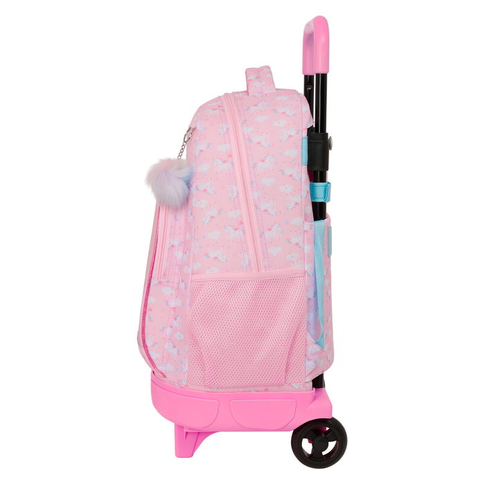 Cartable à roulettes Glow Lab Rose 33 x 45 x 22 cm