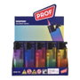 Prof Briquet électronique antivento gradient spray, couleurs assorties