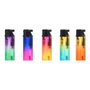 Prof Briquet électronique antivento gradient spray, couleurs assorties