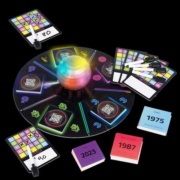 Diset Hitster Bingo - Jeu musical avec cartes, tabliers effaçables et application - Édition espagnole