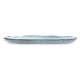 Quid Plat Ovale Céramique Boreal 36x16 cm Bleu 4 Unités