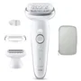 Braun Silk·épil 9 Épilateur Électrique Sans Fil SES9-030 - Tête Pivotante Large - 40 Micro-pincettes - 2 Modes - Étanche - Blanc