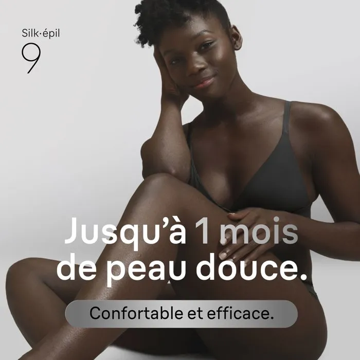 Braun Silk·épil 9 Épilateur Électrique Sans Fil SES9-030 - Tête Pivotante Large - 40 Micro-pincettes - 2 Modes - Étanche - Blanc