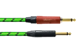 CORDIAL Câble d'instrument jack-jack Silent vert UV 3m