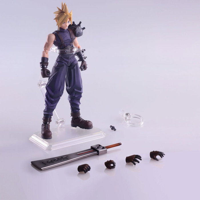 Square-Enix Final Fantasy VII Bring Arts Cloud Strife Hardedge Ver. 15 cm