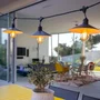 Lumisky - Guirlande Lumineuse LED Vinty Light Connectable, 10 Ampoules Filament E27 Blanc Chaud, IP64, 6m, Intérieur/Extérieur, Décoration Vintage