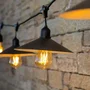 Lumisky - Guirlande Lumineuse LED Vinty Light Connectable, 10 Ampoules Filament E27 Blanc Chaud, IP64, 6m, Intérieur/Extérieur, Décoration Vintage
