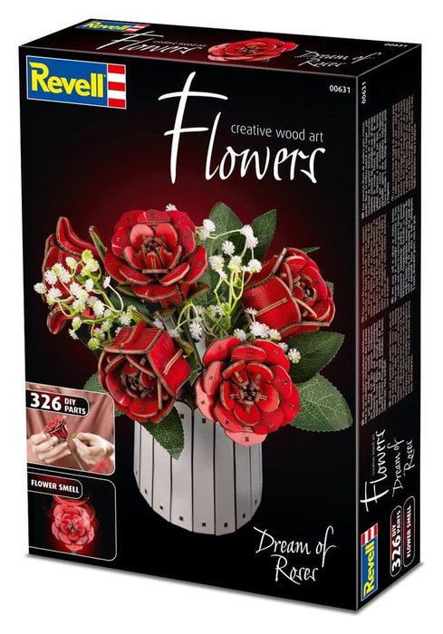 Revell Dream of Roses Fleurs en bois 22 cm