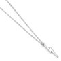 THE CARAT SHOP - Pendentif Éclair Harry Potter - Collier en Chaîne Argentée de 40 cm avec Extenseur - Alliage de Zinc