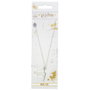 THE CARAT SHOP - Pendentif Éclair Harry Potter - Collier en Chaîne Argentée de 40 cm avec Extenseur - Alliage de Zinc