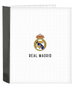 Safta Carpeta Real Madrid 1ª Equip. 24/25 - Classeur à 4 anneaux 35mm, lomo ancho, 27x33x6 cm