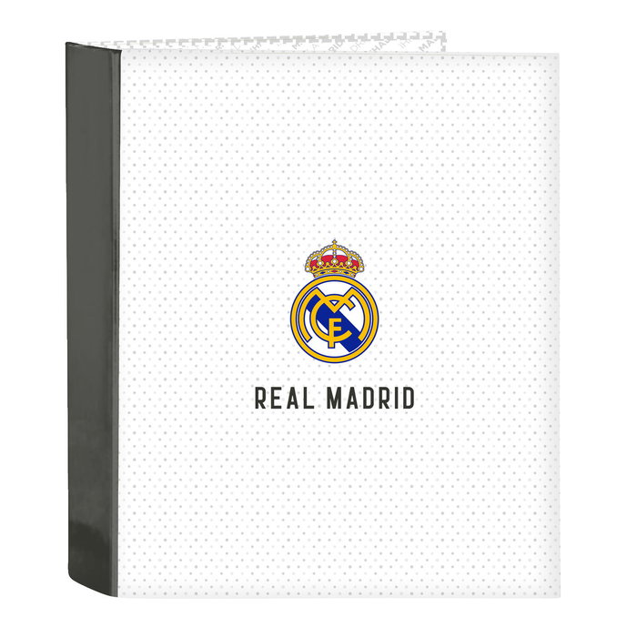 Safta Classeur à anneaux Real Madrid C.F. 24/25 Blanc et Gris A4 Safta Classeur à anneaux Real Madrid C.F. 24/25 Blanc et Gris A4