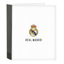 Safta Classeur à anneaux Real Madrid C.F. 24/25 Blanc et Gris A4