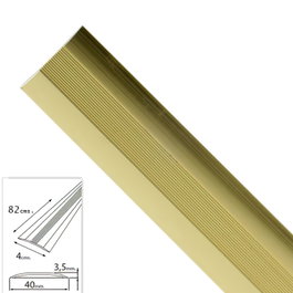 WOLFPACK LINEA PROFESIONAL Couvre-joint adhésif pour moquettes métal doré 82,0 cm