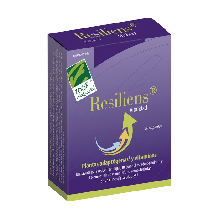 100% Natural Resiliens Vitalidad 60 capsules 100% Natural Resiliens Vitalidad 60 capsules