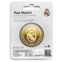 Real Madrid Monnaie Commémorative Dorée Bernabéu en Zamak avec Capsule et Boîte de Collection - Article Officiel