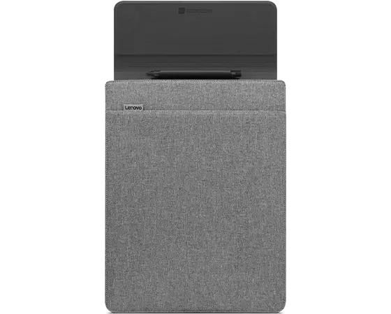 Lenovo Housse Protectrice Grey pour PC Portable Lenovo Yoga, 14,5 Pouces, Compartiment Magnétique, Matériaux Recyclés