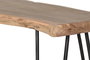 GINER Y COLOMER Console en Bois d'Acacia Massif avec Pieds en Métal Noir - Dimensions 120x35x76 cm, Naturel